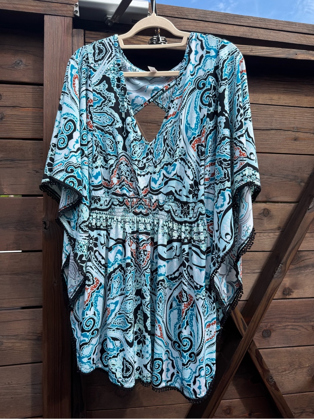 SWIM by Cacique Paisley Print Cover-Up – Size 14/16